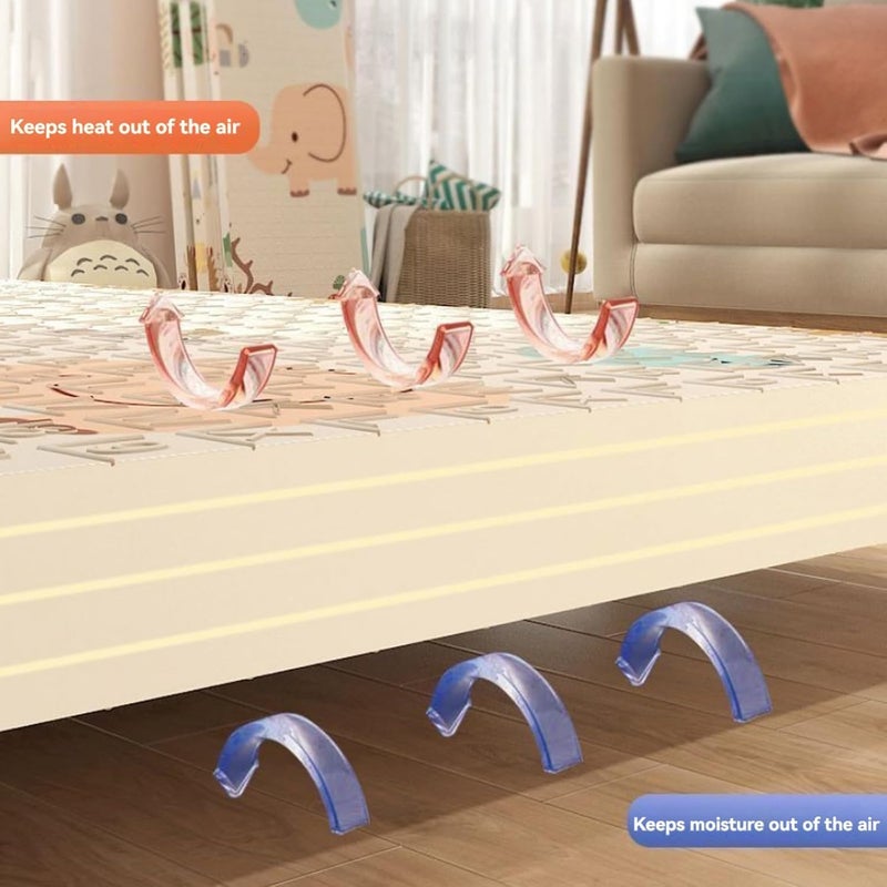 بيوينتي Beauenty طفل لعب حصيرة - كبيرة 200x180cm مقاومة للماء غير الانزلاق العكسية الزحف حصيرة - Image 4